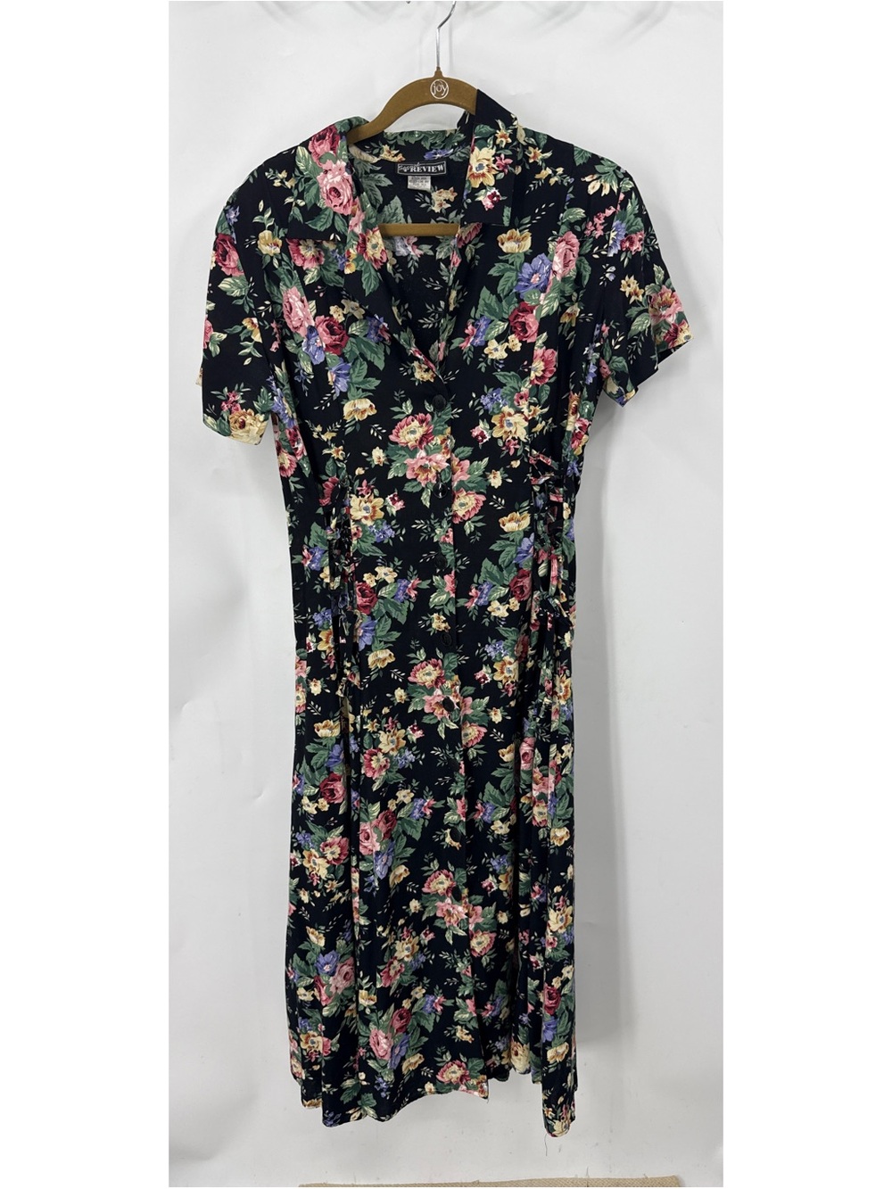 Special preview vintage academia cottage coredark romantic floral midi dress 12